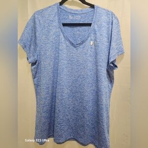 Under Armor Vneck HeatGear Blue Size XL